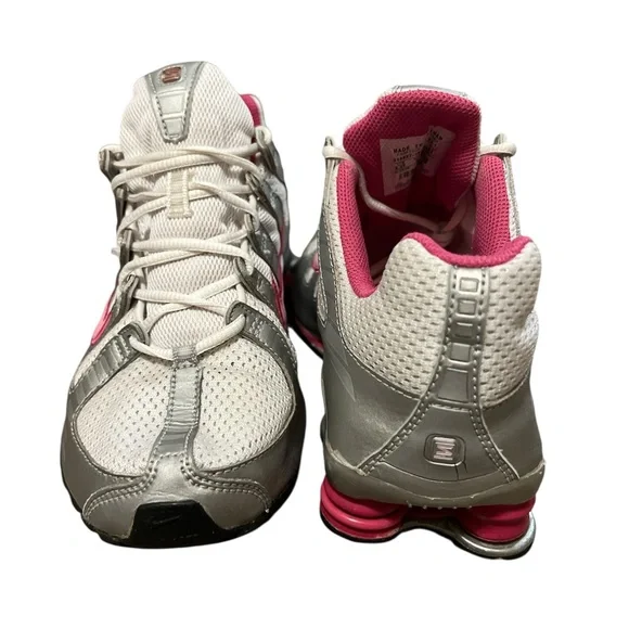 Nike Shox Turbo Silver, White and Pink Athletic Shoes - Picture 3 of 6